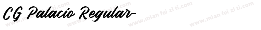CG Palacio Regular字体转换